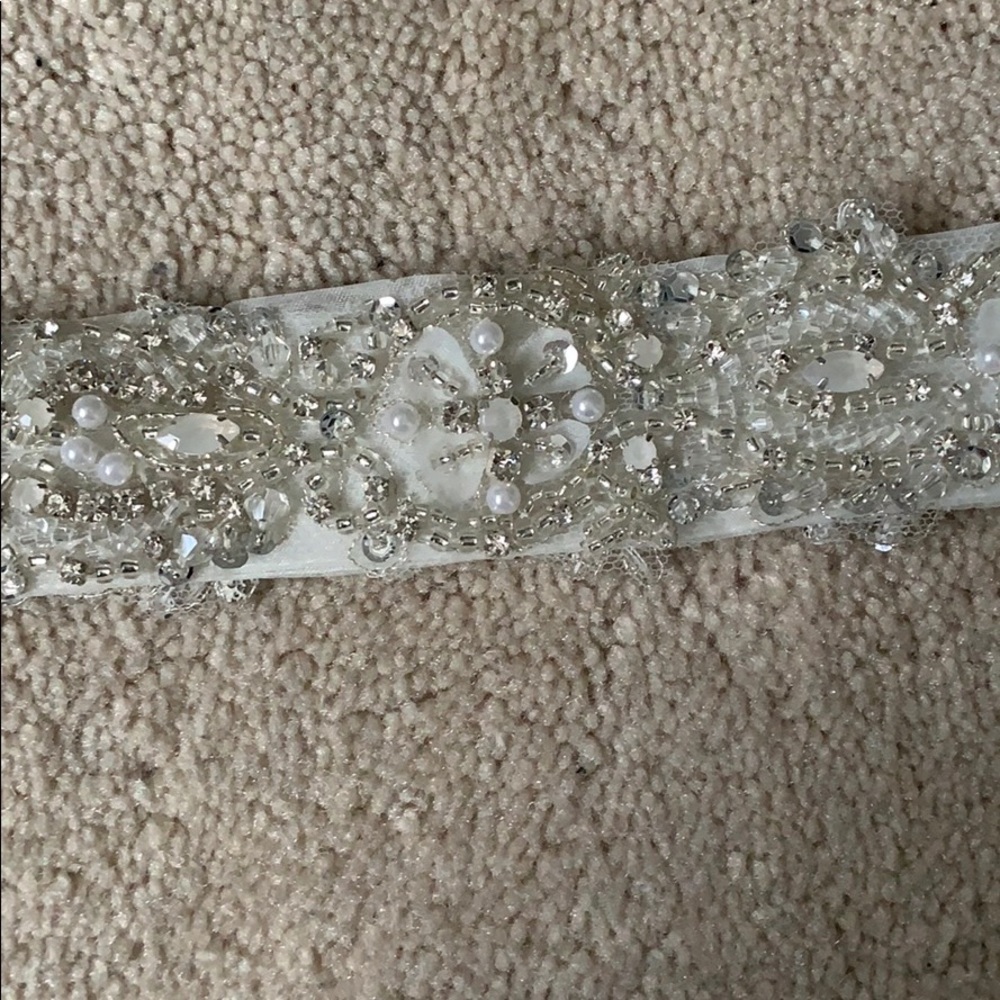 Ivory wedding belt